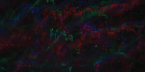 Watercolor painted nebulous cosmic night sky with red green and blue hues suitable for artistic celestial or imaginative science fiction themed design.