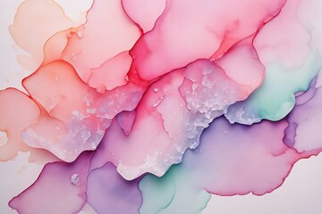 Obraz premium Watercolor abstract background in pastel