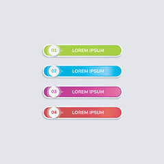 colorful label banner template design set collection vector graphic Vector