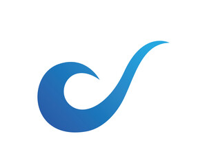 Waves beach logo and symbols template icons app