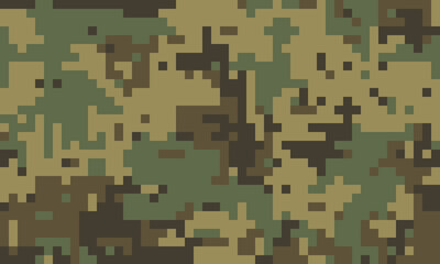 Abstract digital camouflage pattern.  Perfect for military, gaming, or fashion designs.