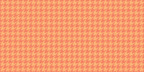 Vibrant coral and peach houndstooth pattern.  Perfect for textile design, website backgrounds, or fashionrelated projects. This classic yet modern texture offers a sophisticated and stylish aesthetic.