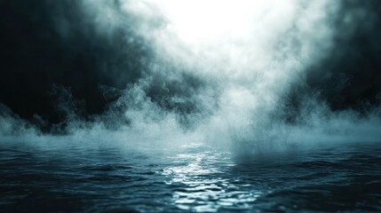 Fototapeta premium Misty dark water