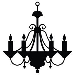 chandelier vector illustration