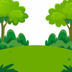 Forest background cartoon 