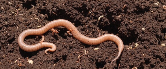 worms in the ground, earth gardening