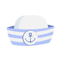 Cartoon Sailor Hat Illustration