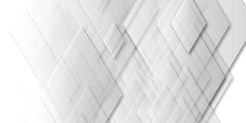 Obraz premium Abstract geometric background with overlapping diamonds and shadows in a modern and minimalist design perfect for various design projects