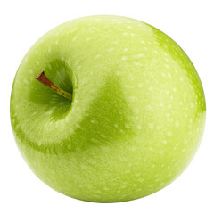 green Apple isolated on white background, full depth of field