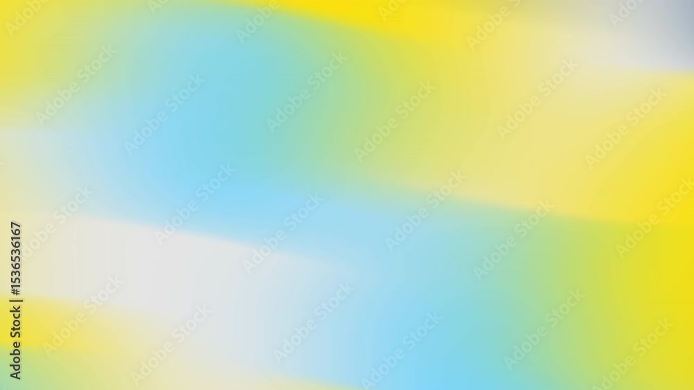 Poster abstract gradient background with yellow, blue, and white color transition