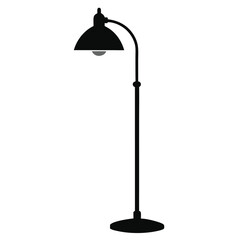 street lamp isolated on white