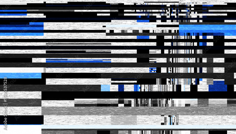 Poster abstract creative glitch overlay texture. geometric pixel pattern of a digital glitch on transparent