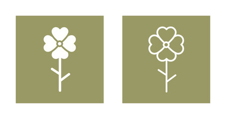 Auspicious Flowers Icon Design