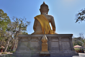 Puttha Utthayan and Pra Mongkol Ming Muang is the most famous temple in Amnat Charoen, Thailand © Herotozero