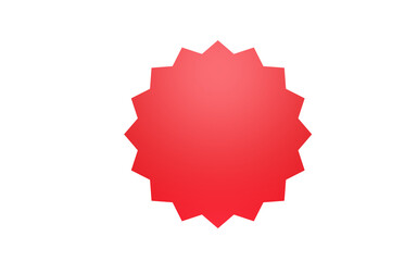 red star label sharp