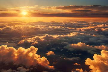sunset in the clouds