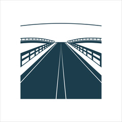 Abstract Flat Race Track Perspective Illustration Race Track Straight Long flat section