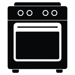 vector illustration of a kitchen stove