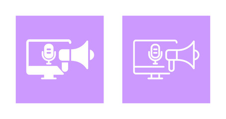 Podcast Marketing Icon Design