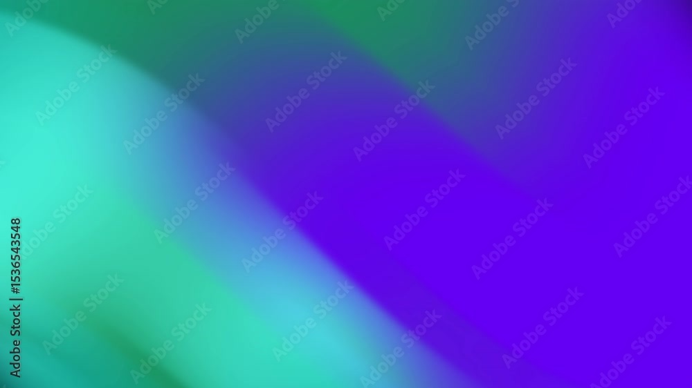 Poster abstract gradient motion: teal and purple color transition