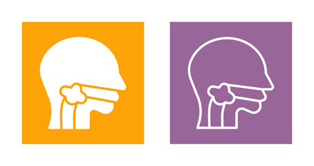 Throat Cancer Icon Design