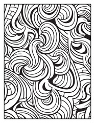 Mindful Patterns Coloring Pages For Adults & Teens, black and white, line art, illustration, bold and easy coloring page, bold & easy coloring book, stress relief ,coloring book, coloring page