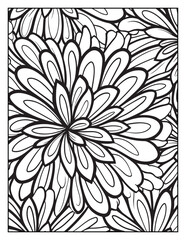 Mindful Patterns Coloring Pages For Adults & Teens, black and white, line art, illustration, bold and easy coloring page, bold & easy coloring book, stress relief ,coloring book, coloring page
