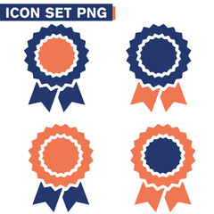 COCCARDA  Set icon icona di badge per premi o medaglie. - illustrazioni