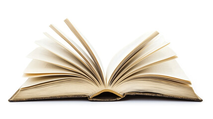 Fototapeta premium open book isolated on white background