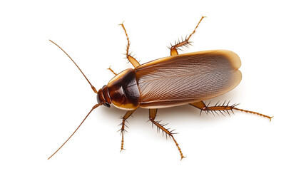 cockroach isolated on a white