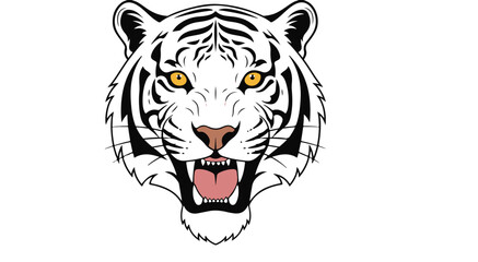 tiger head vector