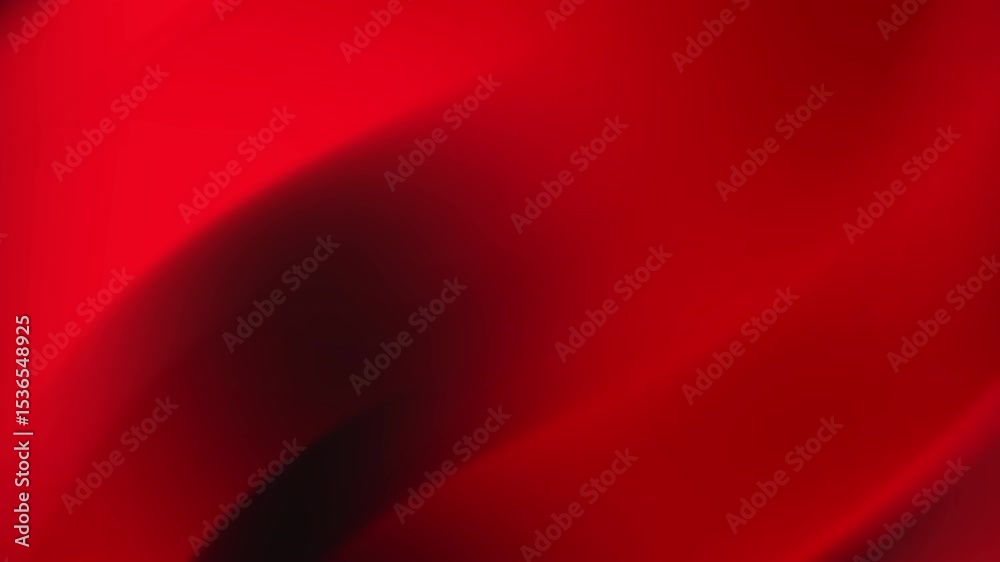 Poster abstract red silk fabric flowing in motion, smooth texture background video