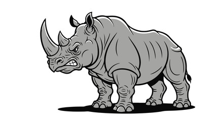 rhino vector illustration