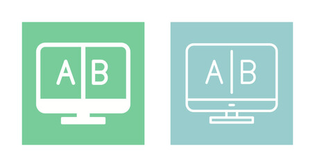 AB Testing Icon Design