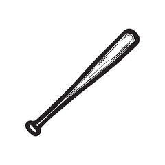 Vector Sketch Basebal Bat. Vector baseball bat doodle illustration