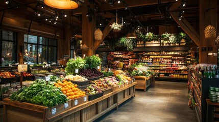 Eco-Friendly Grocery Store with Beautifully Designed Interior