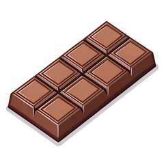 Obraz premium Chocolate Bar Icon. Clean Minimalist Vector Illustration.