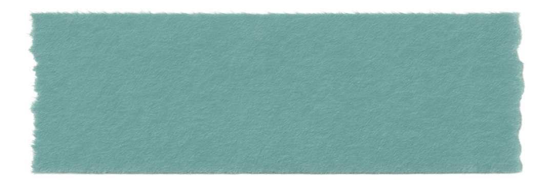 Rectangular piece of textured teal fabric with a soft, fuzzy appearance on transparent background.