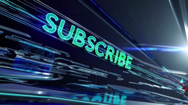 Engaging animation encourages viewers to subscribe for more content and updates in a dynamic digital environment