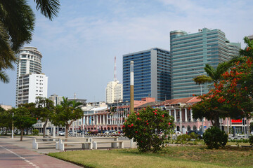 Luanda Marginal business architecture. Angola