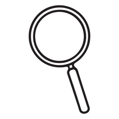 Magnifying Glass Icon Vector Isolated on White Background