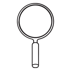 Magnifying Glass Icon Vector Isolated on White Background