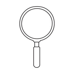 Magnifying Glass Icon Vector Isolated on White Background