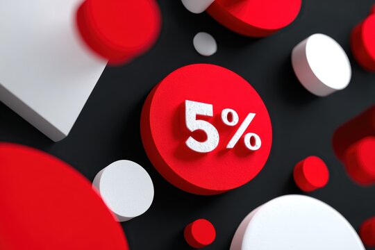 Eye-catching Black Friday sale design with red elements and bold typography