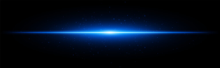 Light burst set icon. Aqua horizontal flash with subtle particles and gradient beam on dark background, perfect for tech or digital interface themes.