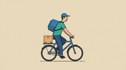 Fast bicycle courier delivery service