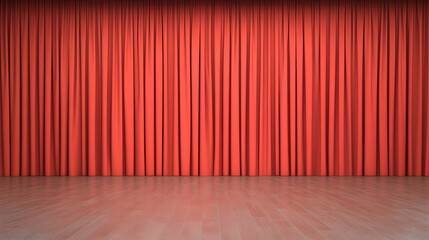 Red Velvet Curtains Stage Theater Background