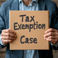 Legal tax exemption case overview business sector informative content office environment professional viewpoint