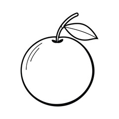 orange line art design