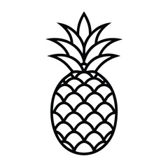 Fototapeta premium pineapple line art design 